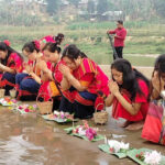 চেঙ্গী নদীতে ফুল ভাসিয়ে পাহাড়ে ‘বিজু’ শুরু