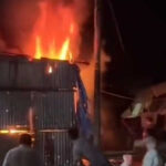 Three shops were burnt in the broken fire